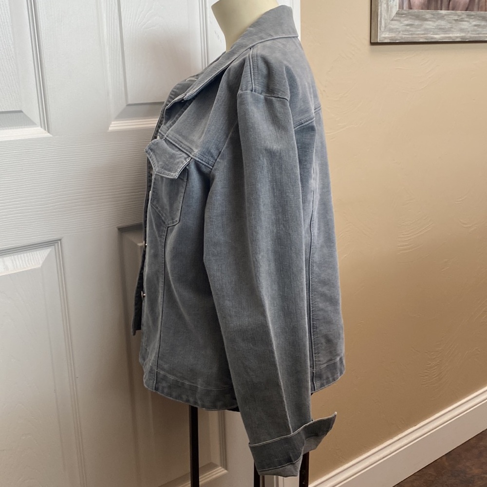 Live a Little Denim Shirt Jac - Picture 3 of 7